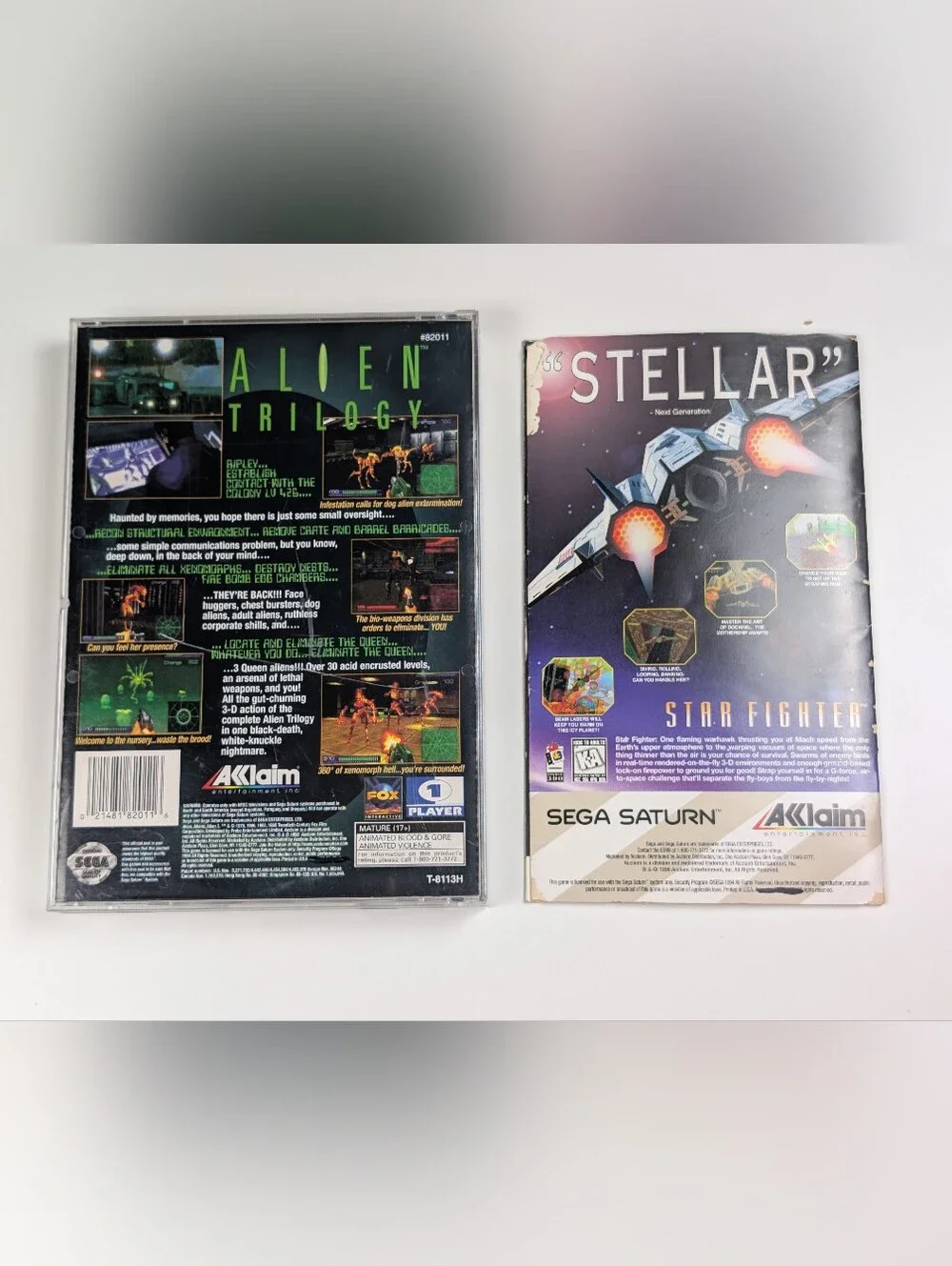 Alien Trilogy Sega Saturn CIB Original Longbox Manual Nr Mint Disc +Registration